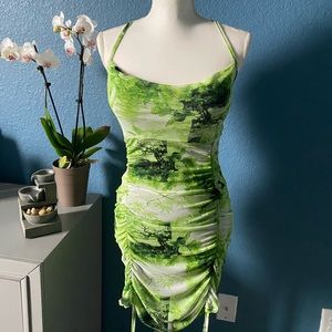 Lime green bodycon